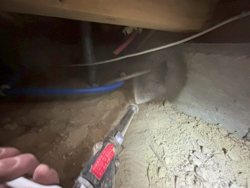 奈良市藤ノ木台の築40年のご住宅にてシロアリ駆除工事 施工後